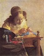 Jan Vermeer The Lacemaker oil painting on canvas